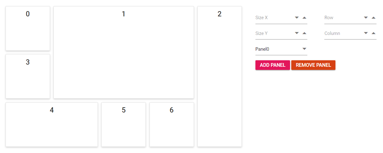 Add or remove panels dynamically