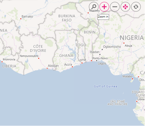 Bing Maps with Zooming