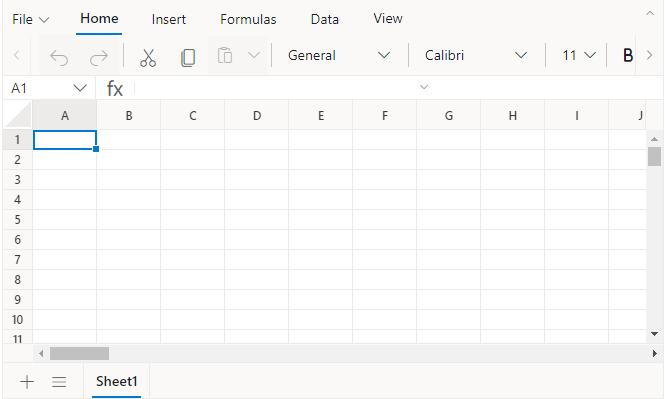 ASP.NET MVC Spreadsheet Control